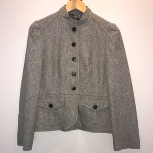 Heather gray wool blend Banana Republic blazer